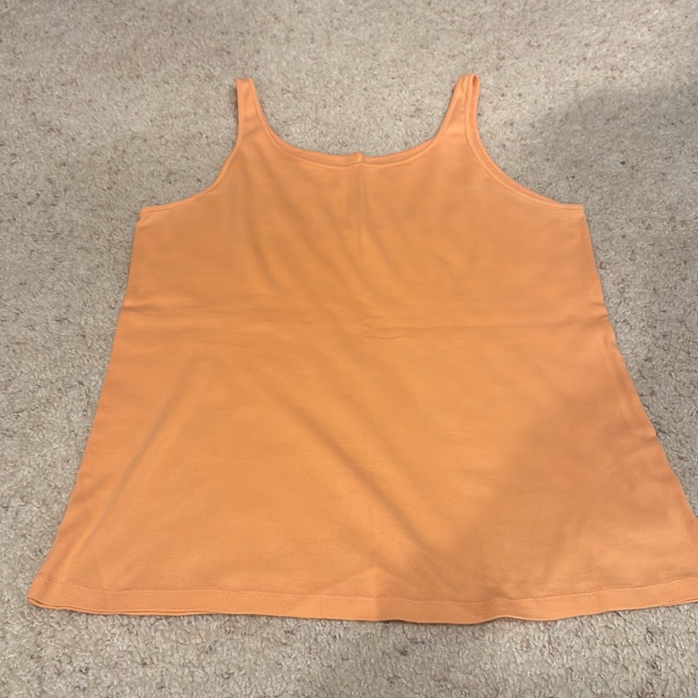 Eileen Fisher Vibrant Orange Knit Sweater - Picture 3 of 4